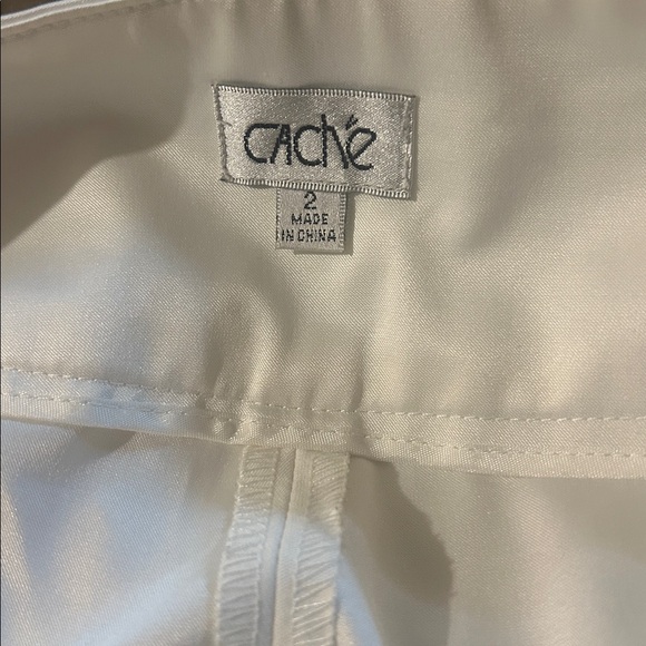 Cache Elegant White Women's Pants - Picture 10 of 11